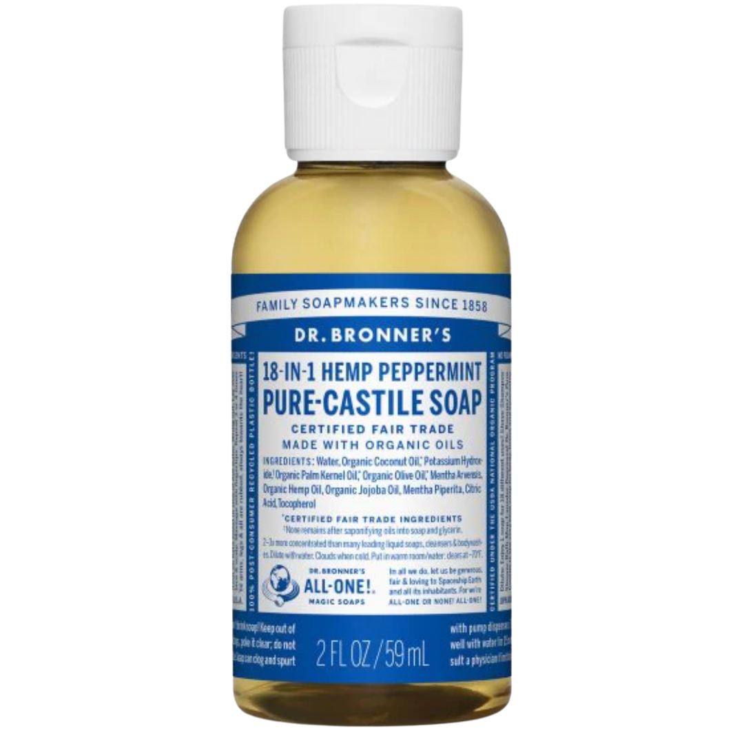 Dr. Bronner's 18-in-1 Soap: Your All-in-One Soap, Shampoo, Body Wash, Dish Cleaner, Toothpaste and more