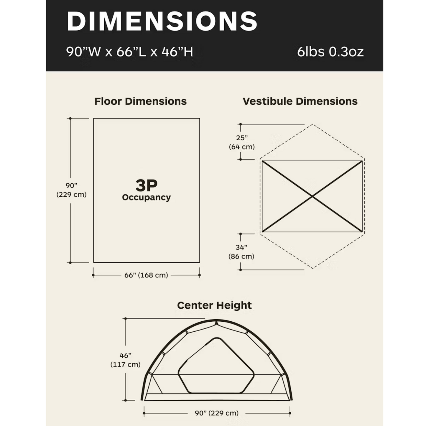 3-Person Backpacking Tent