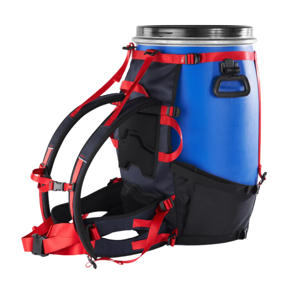 Adjustable Barrel Portage Harness Pack for 30L or 60L Canoe Barrels