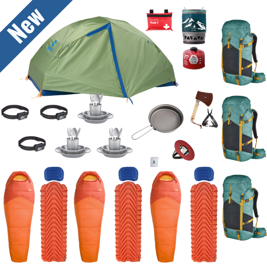 Backpacking Complete Package for 3