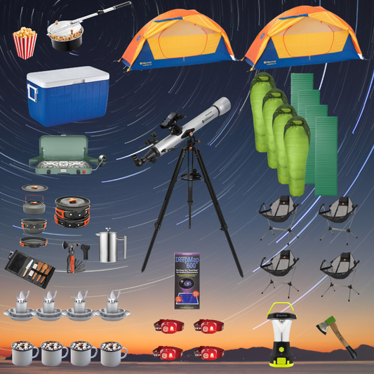 Night Sky Voyager: Stargazing Camping Package for Four