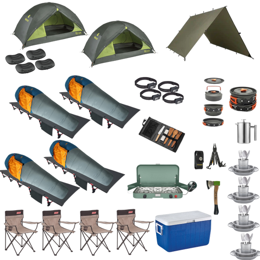 Camping Package for Four with Two Tents (Spring Edition)