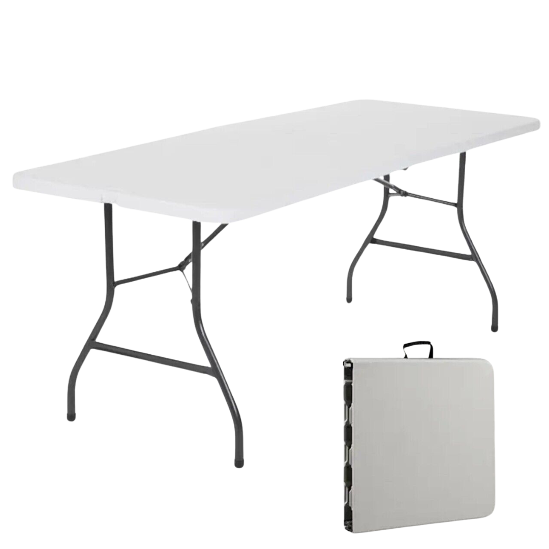 Rectangular Folding Table With Handle