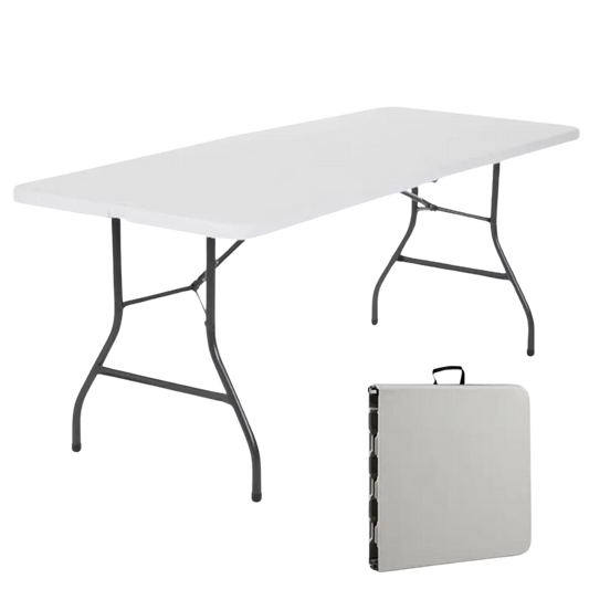 Rectangular Folding Table With Handle