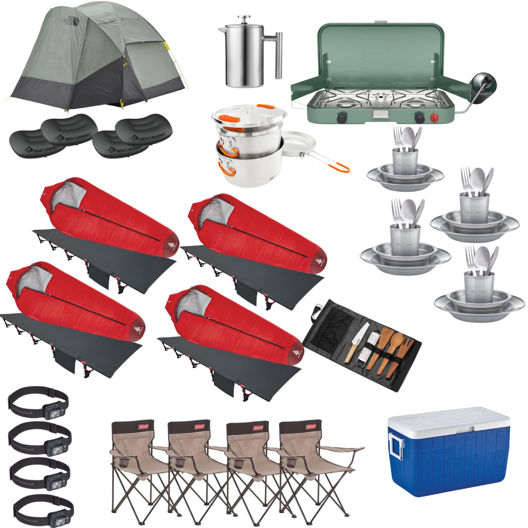 Camping Package for Four (Boots and Hearts Edition)