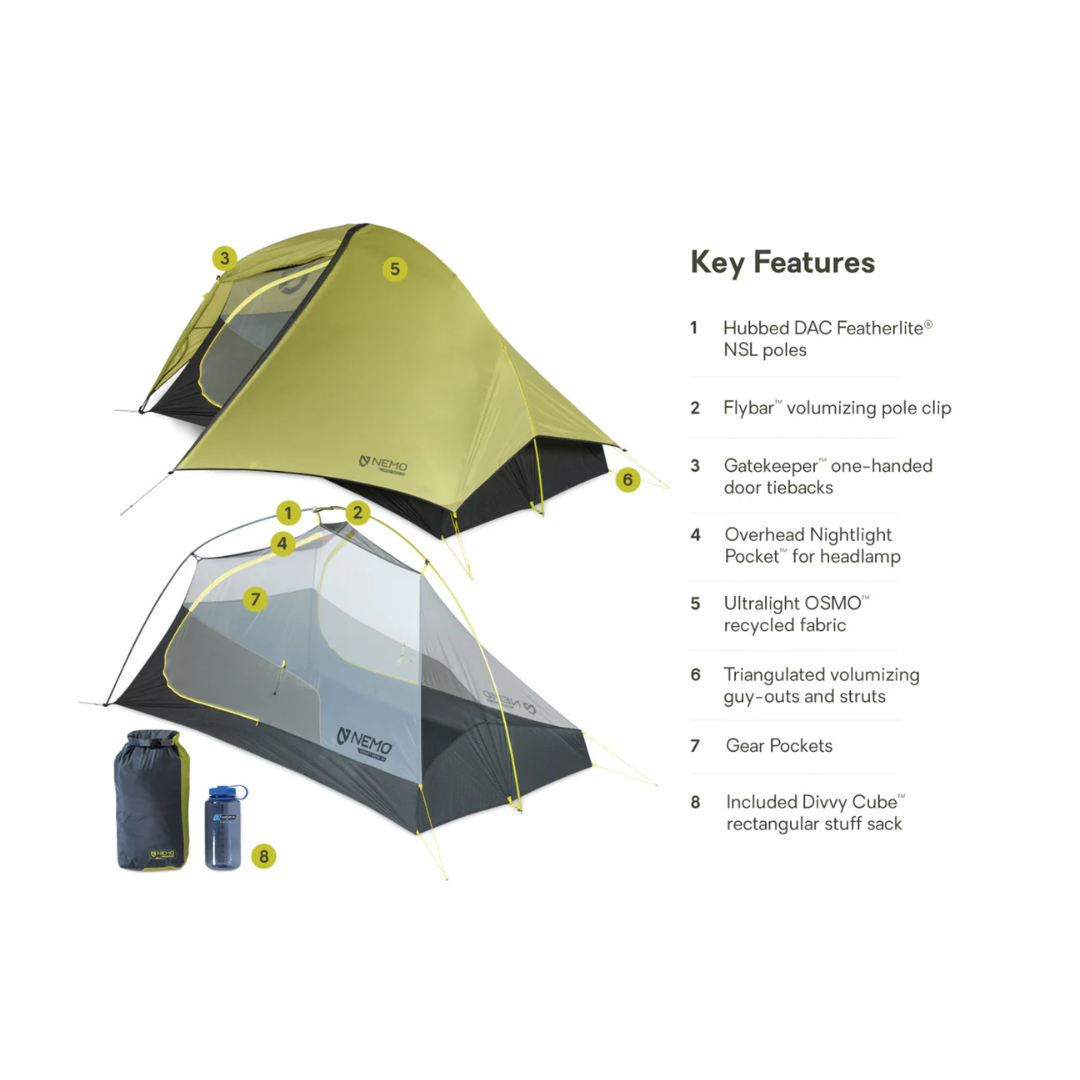 Nemo Hornet OSMO Ultralight Backpacking Tent (2p)