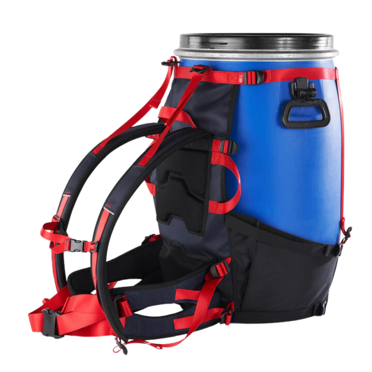 Adjustable Barrel Portage Harness Pack for 30L or 60L Canoe Barrels
