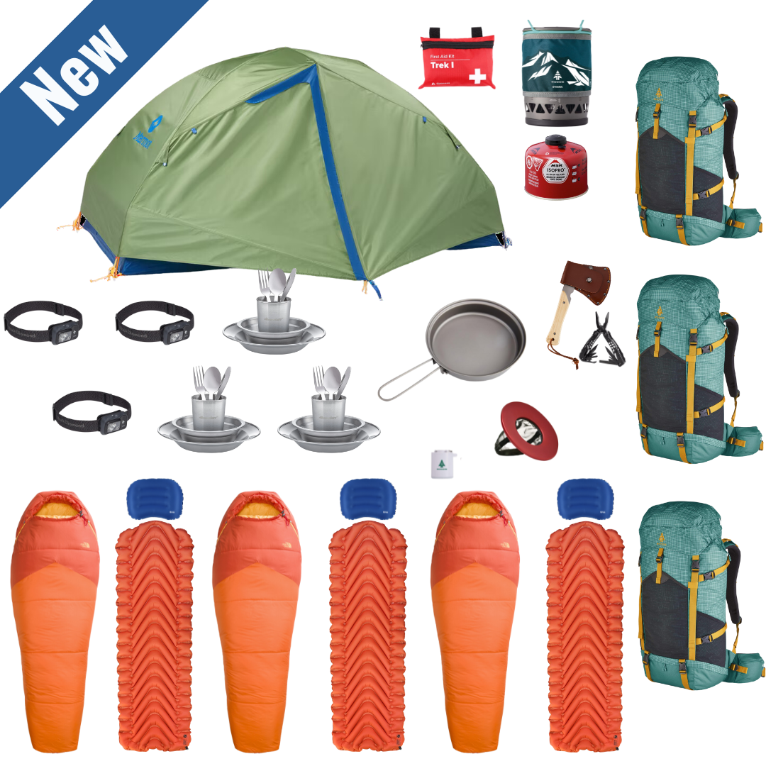Backpacking Complete Package for 3
