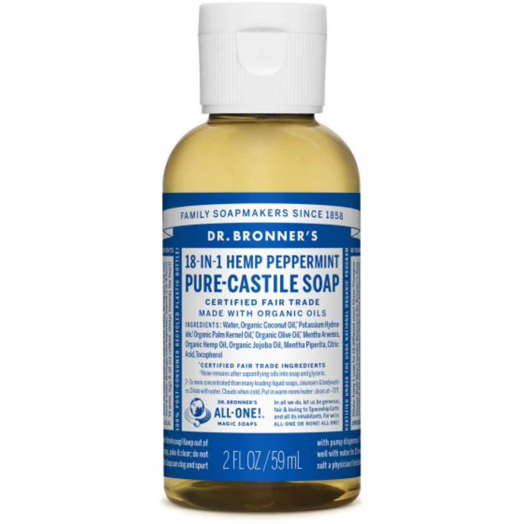 Dr. Bronner's 18-in-1 Soap: Your All-in-One Soap, Shampoo, Body Wash, Dish Cleaner, Toothpaste and more