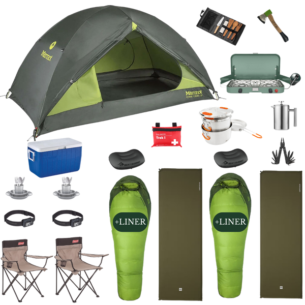 Camping Complete Package for 2, summer edition