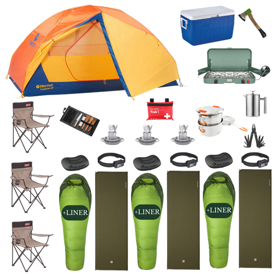 Camping Complete Package for 3 - Summer Edition
