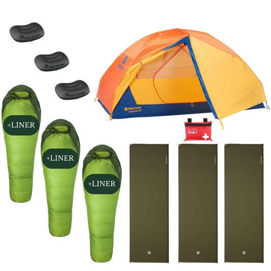 Camping Essential Package for 3 - Summer Edition
