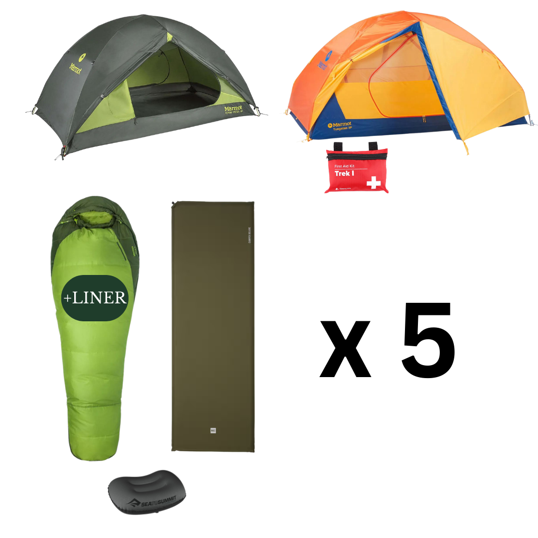 Camping Essential Package for 5 - Summer Edition