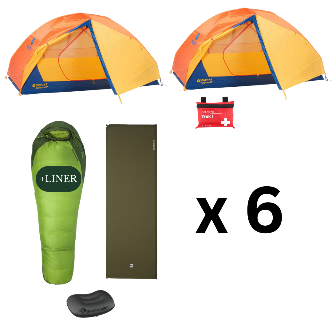 Camping Essential Package for 6 - Summer Edition