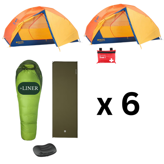 Camping Essential Package for 6 - Summer Edition