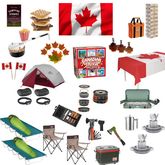 This camping package is perfect for Canada Day, PR, and citizenship celebrations.