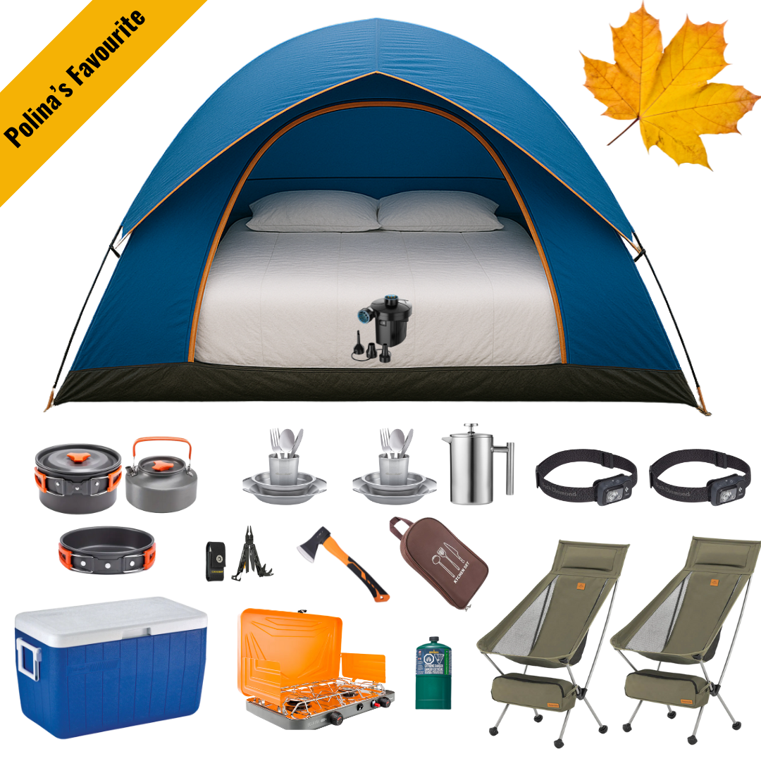 Complete Deluxe Camping Package For 2
