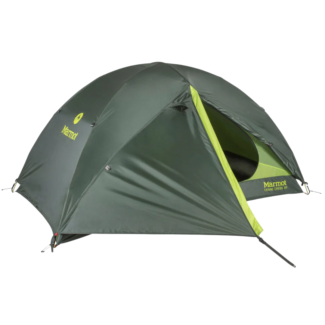 Green camping tent Marmot