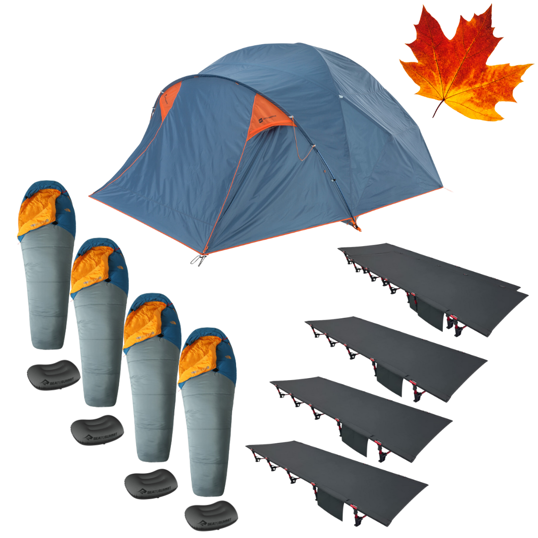 Minimalist Quartet Fall Camping Package