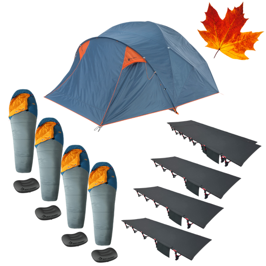 Minimalist Quartet Fall Camping Package