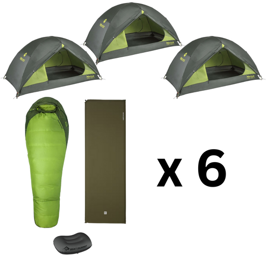 Minimalist 6 with Three Tents (Summer Edition)