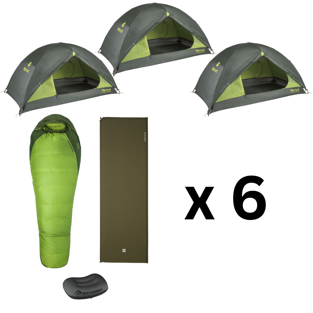 Minimalist 6 with Three Tents (Summer Edition)