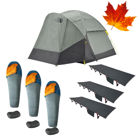 Minimalist Trio Fall Camping Package