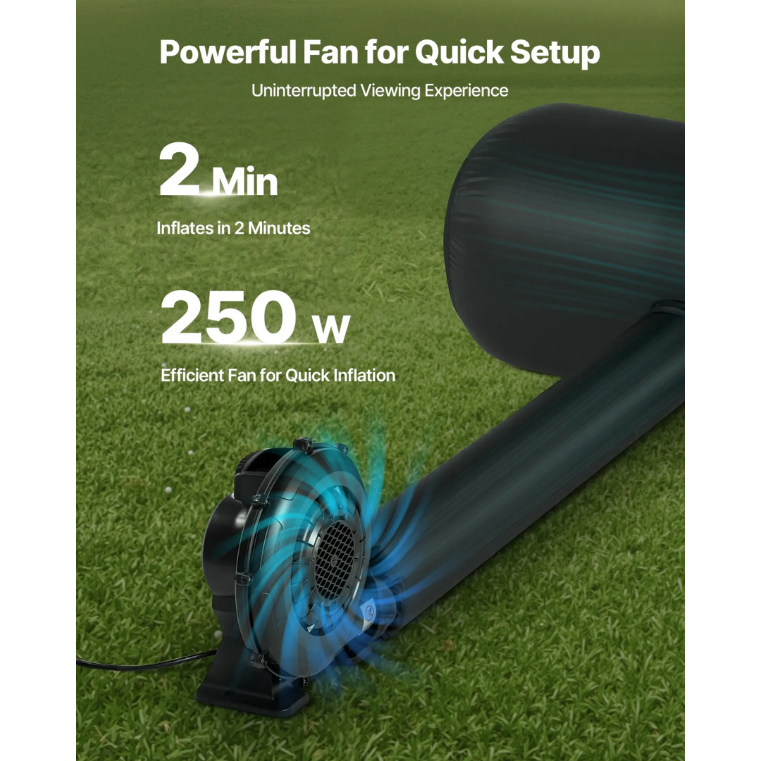 Outdoor Cinema — 20ft Inflatable Screen + Premium Projector + Sound System + Power Station