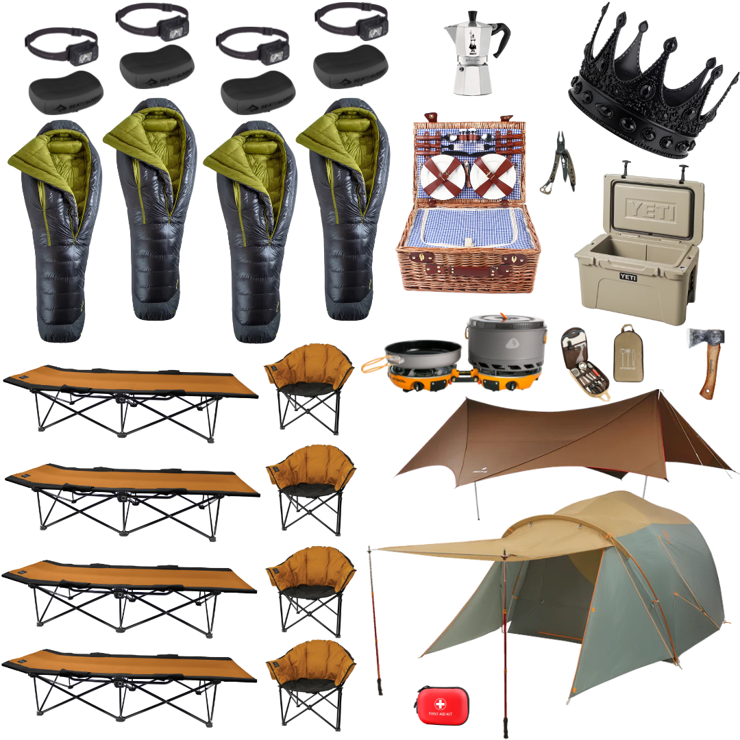 Royal Camping Package for 4 - Three-Season