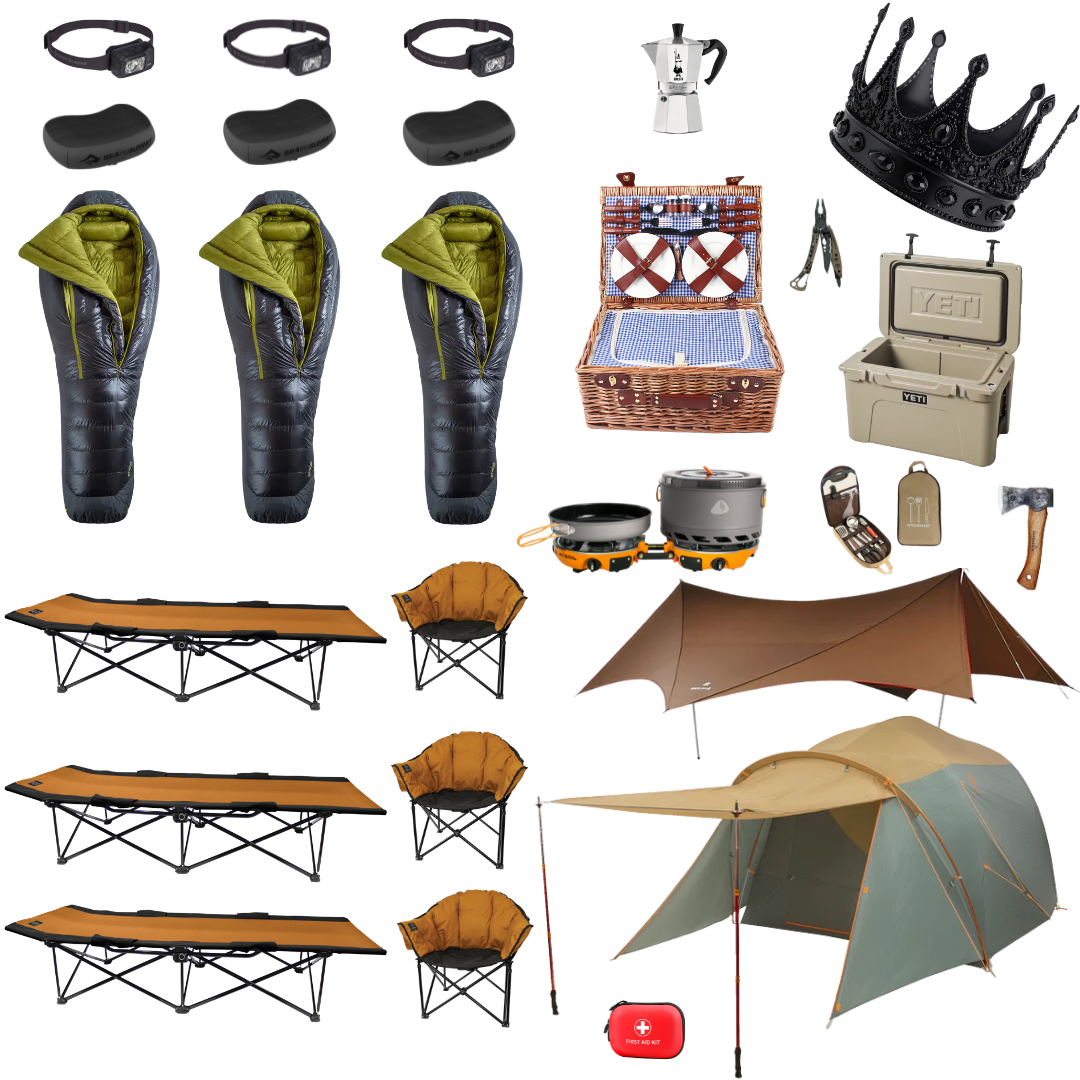 Royal Camping Package for 3 - Three-Season